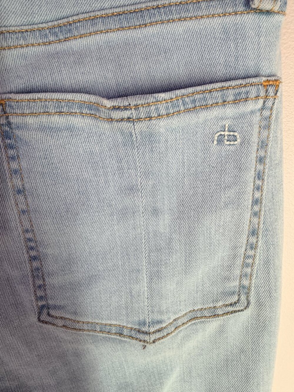 Rag & Bone Nina High Rise Skinny Jeans Light Wash Paeonia Stretch Size 25 - Picture 6 of 12